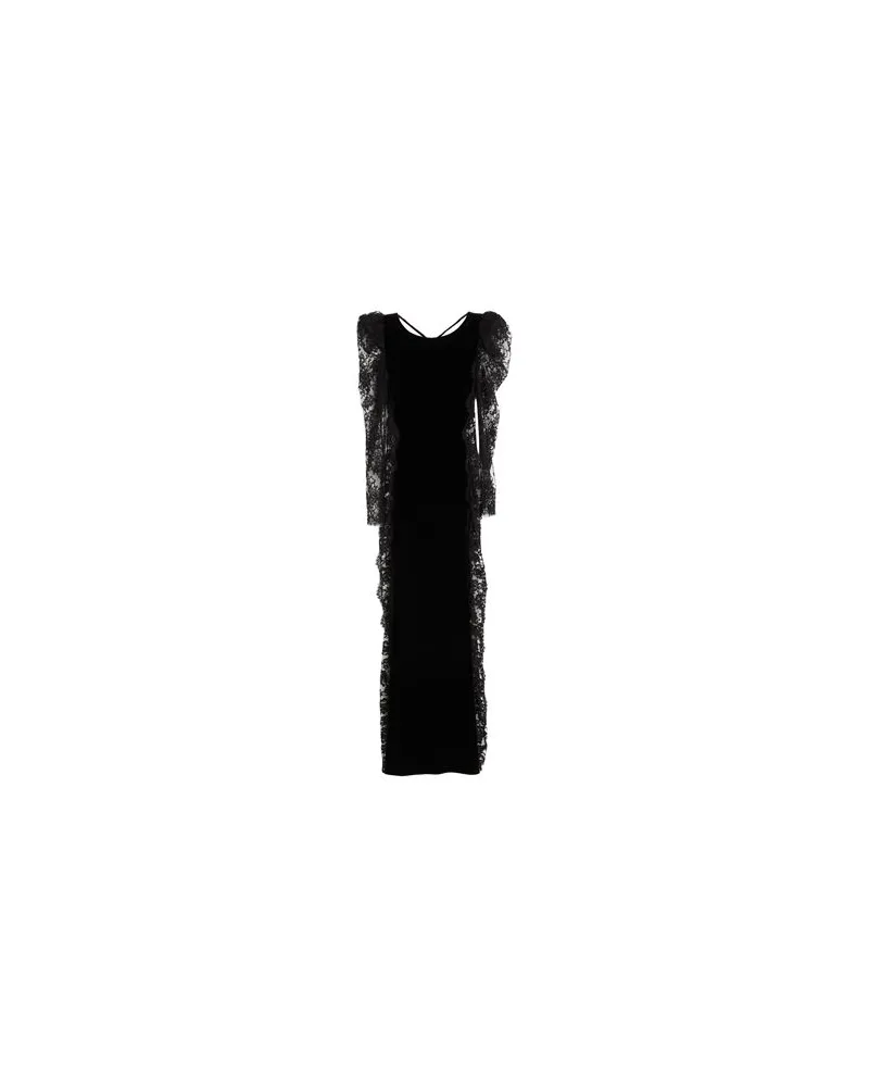 Alessandra Rich KLEIDER - Maxi-Kleiderauf YOOX.COM Schwarz