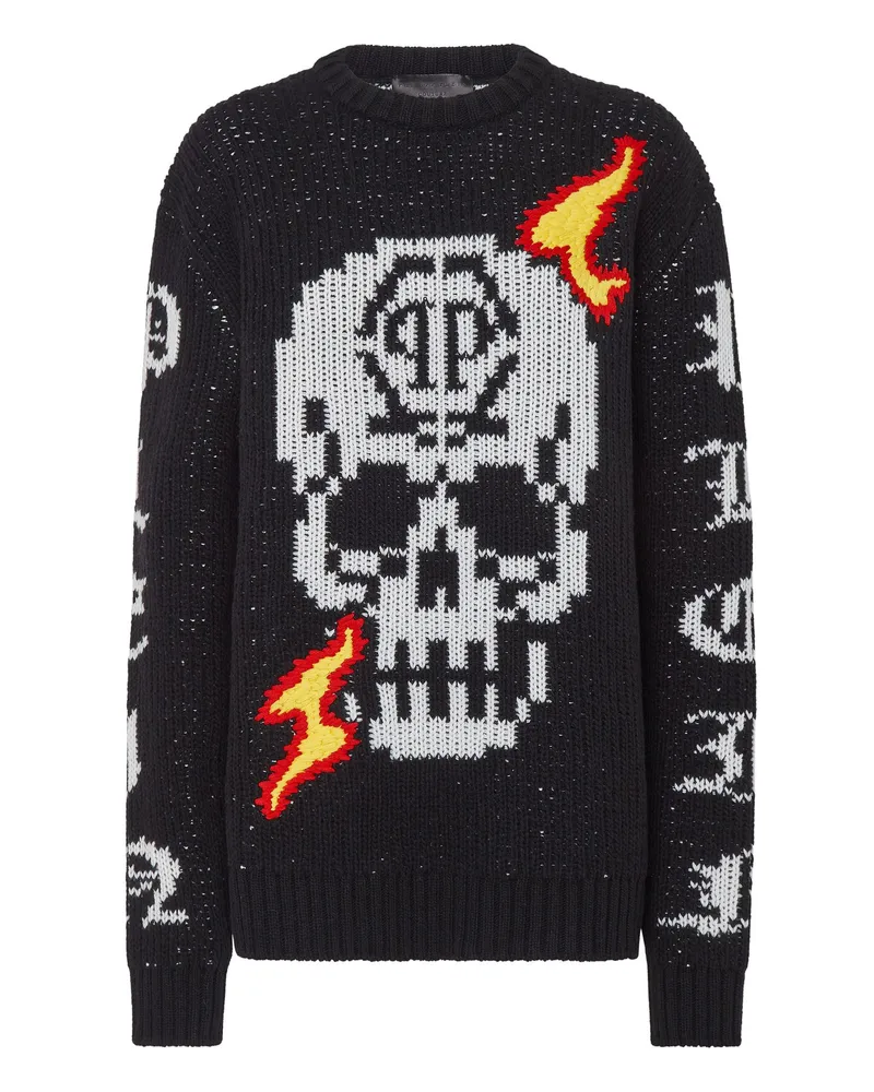 Philipp Plein Pullover Schwarz