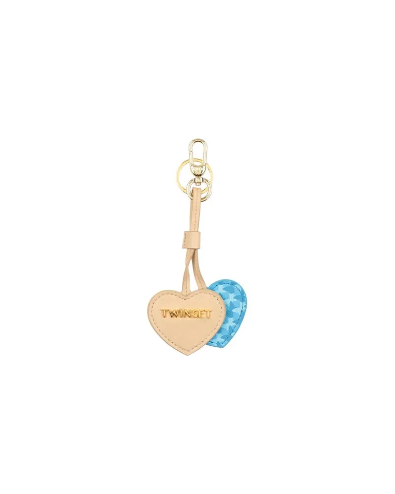 Twin-Set Kleinlederwaren - Schlüsselanhängerauf YOOX.COM Azurblau