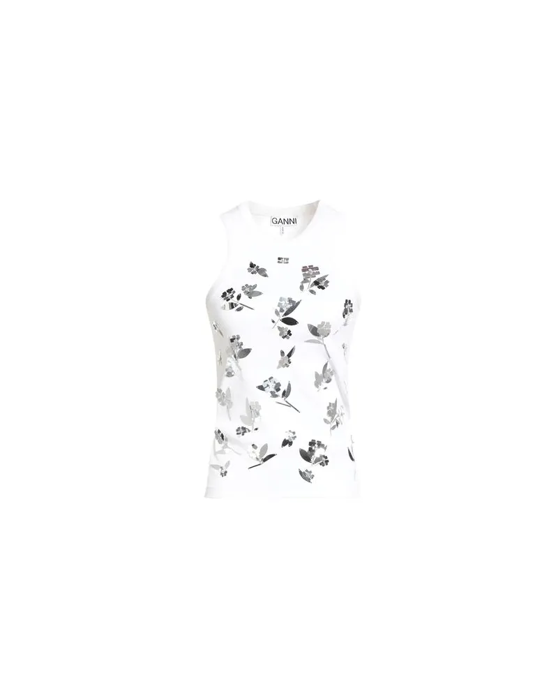Ganni TOPS - Tank Topsauf YOOX.COM Weiß