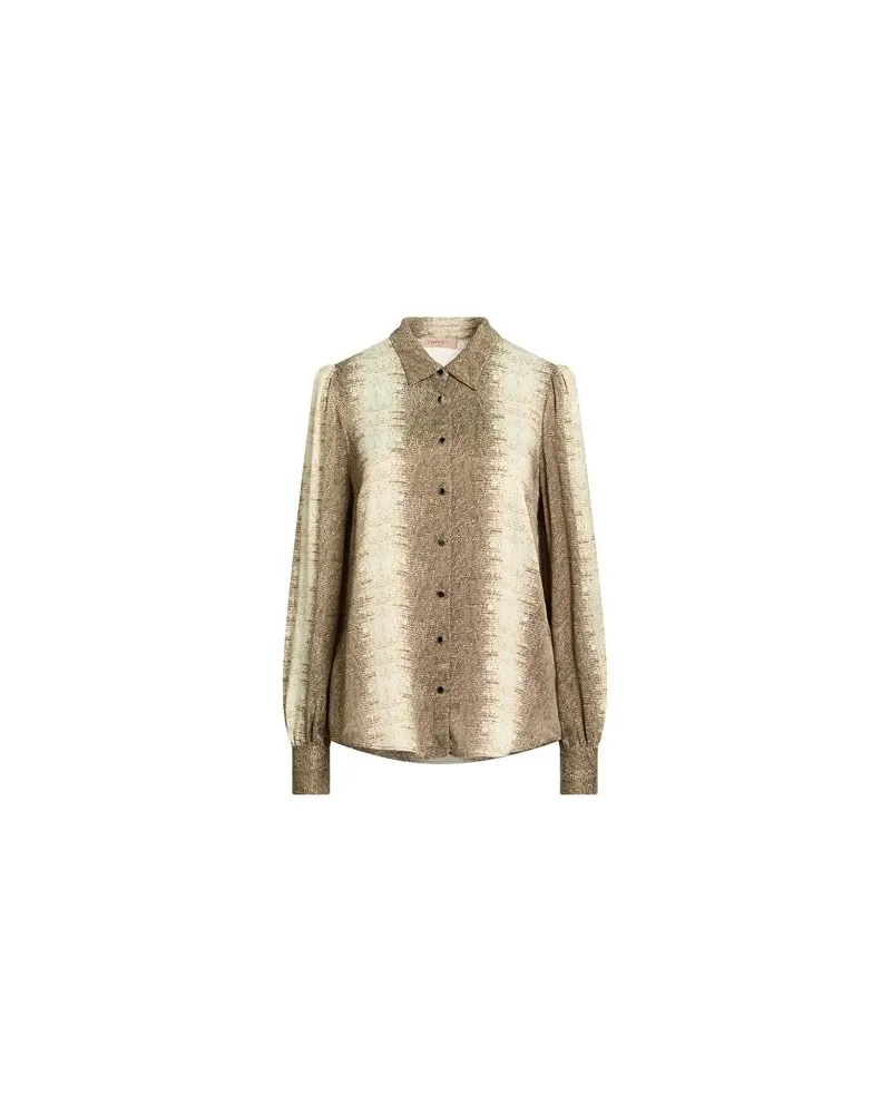 Twin-Set TOPS - Hemdenauf YOOX.COM Khaki