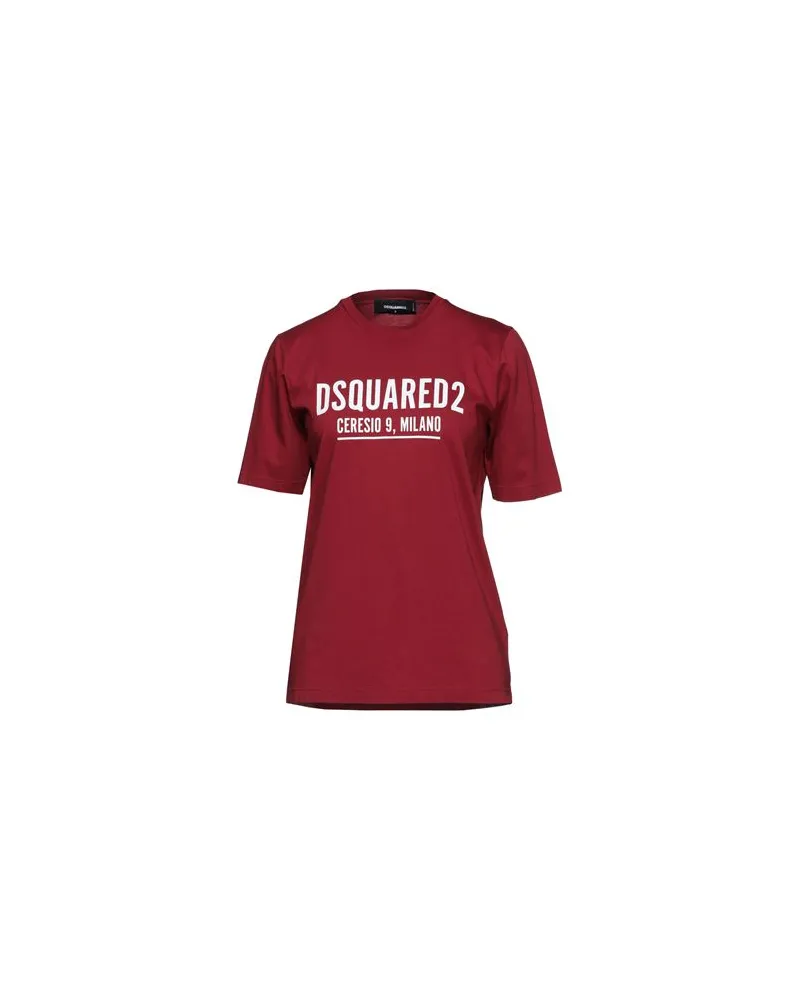 Dsquared2 TOPS - T-shirtsauf YOOX.COM Ziegelrot