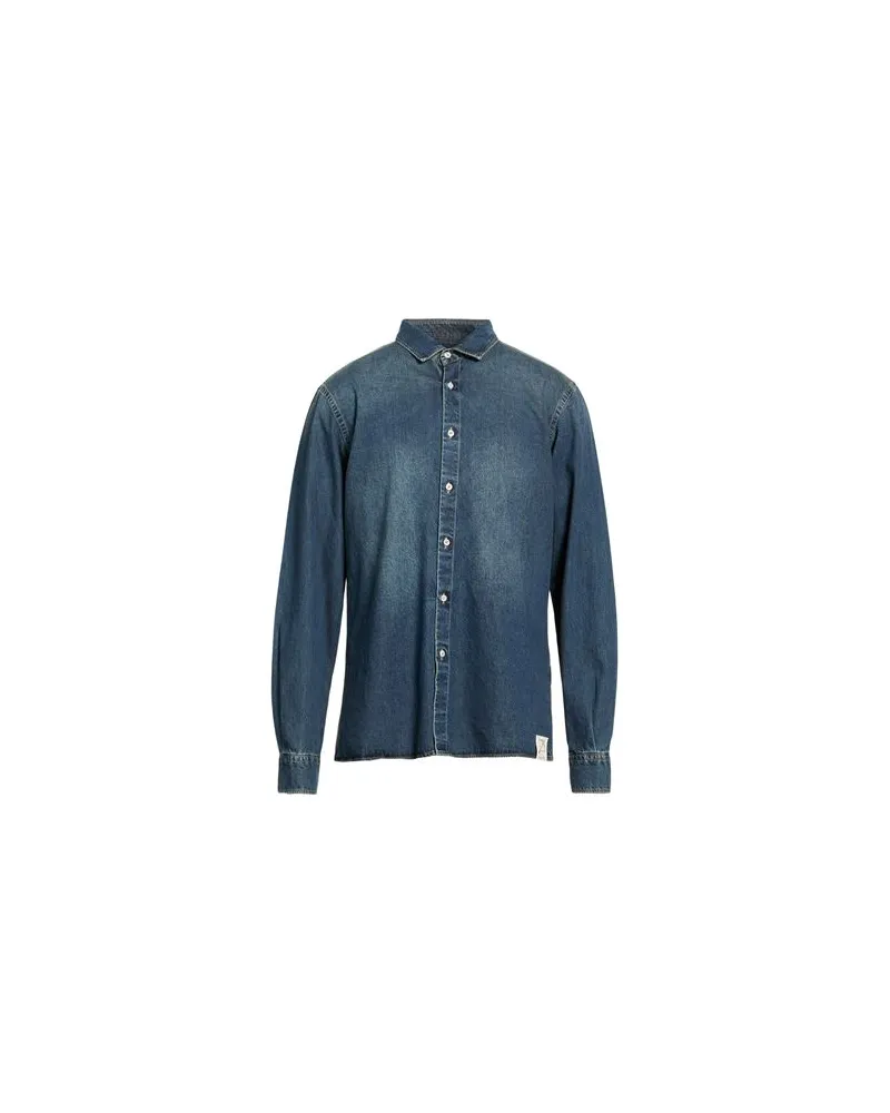 Family First TOPS - Jeanshemdenauf YOOX.COM Blau