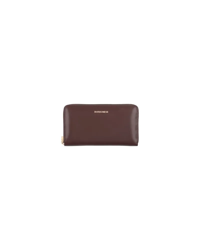 Borbonese Kleinlederwaren - Brieftaschenauf YOOX.COM Dunkelbraun
