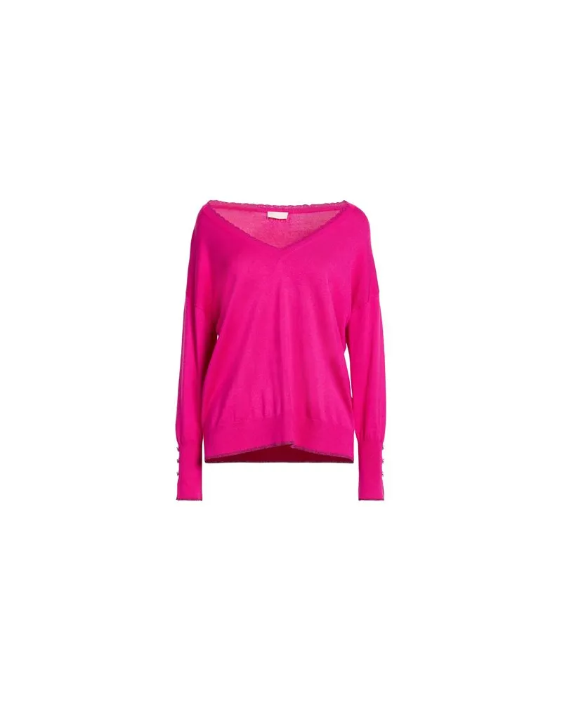 Liu Jo BETTER - STRICKWAREN - Pulloverauf YOOX.COM Fuchsia