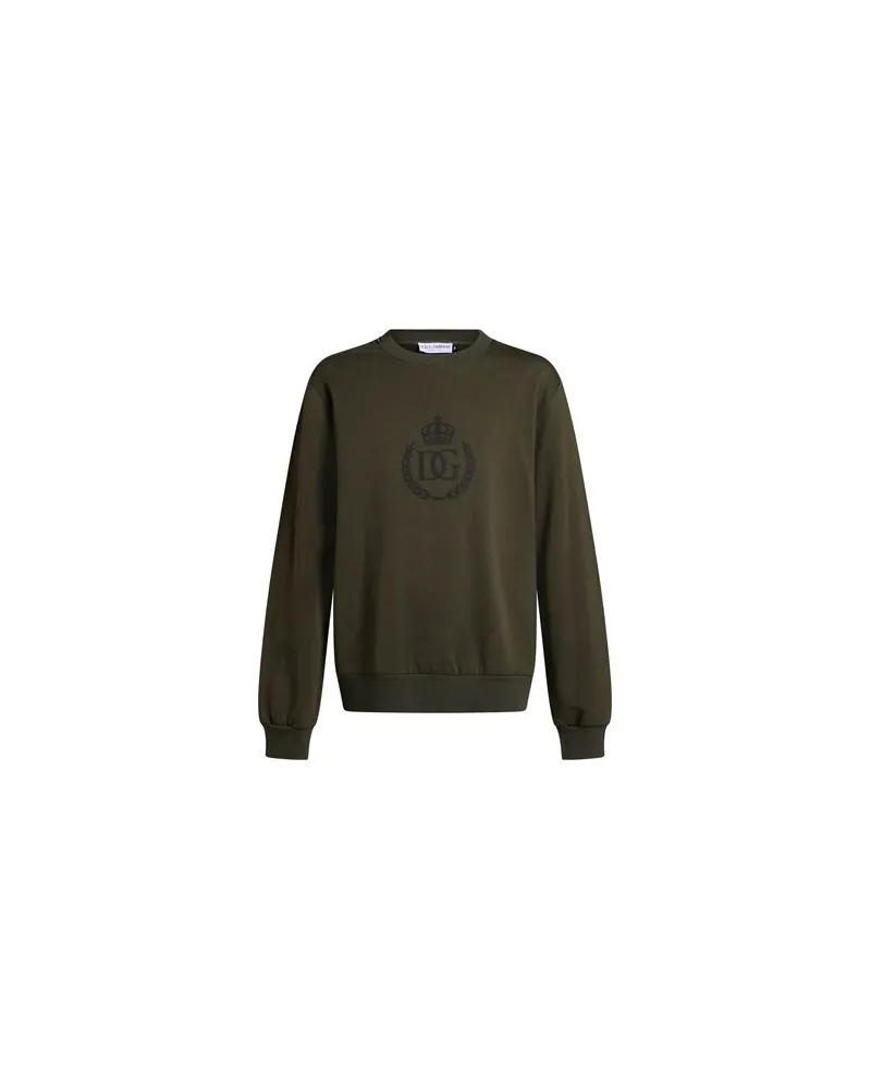 Dolce & Gabbana TOPS - Sweatshirtsauf YOOX.COM Militärgrün