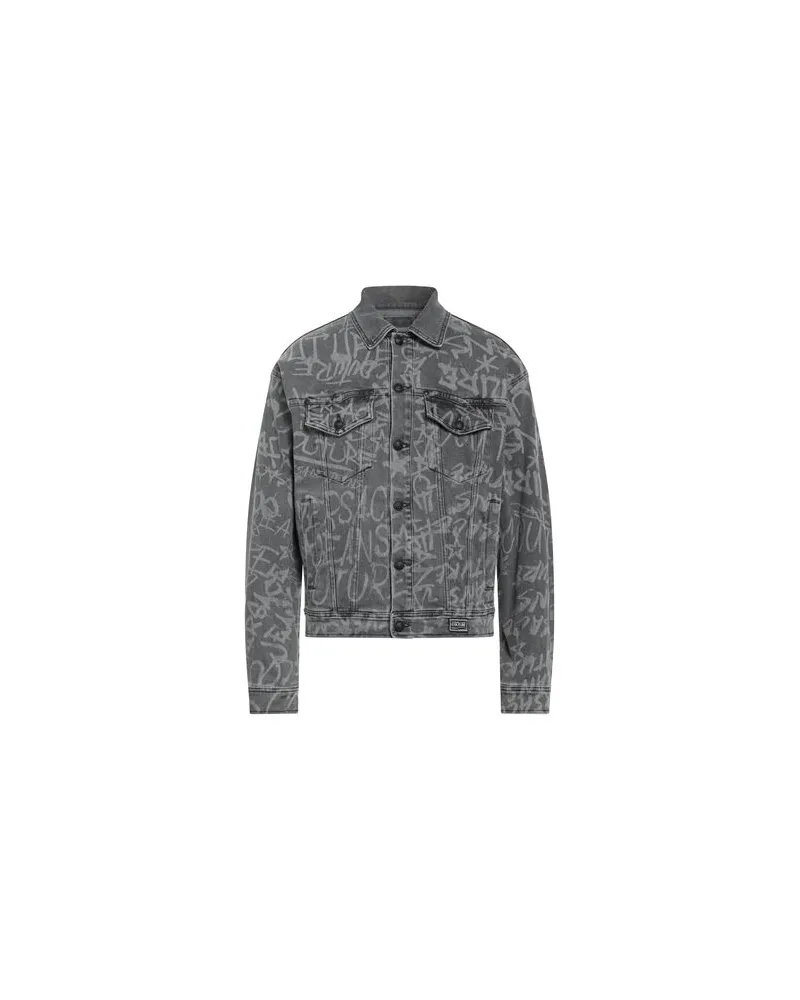 Versace Jeans JACKEN & MÄNTEL - Jeansjacken/Mäntelauf YOOX.COM Grau
