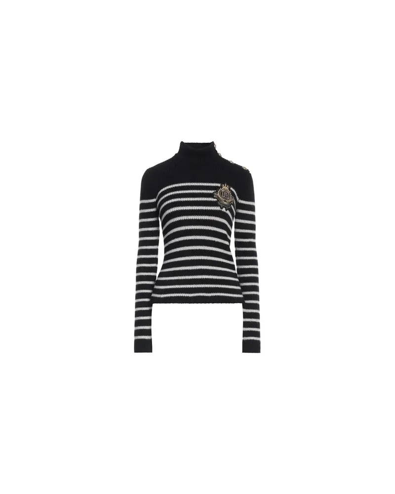 Balmain STRICKWAREN - Rollkragenpulloverauf YOOX.COM Schwarz