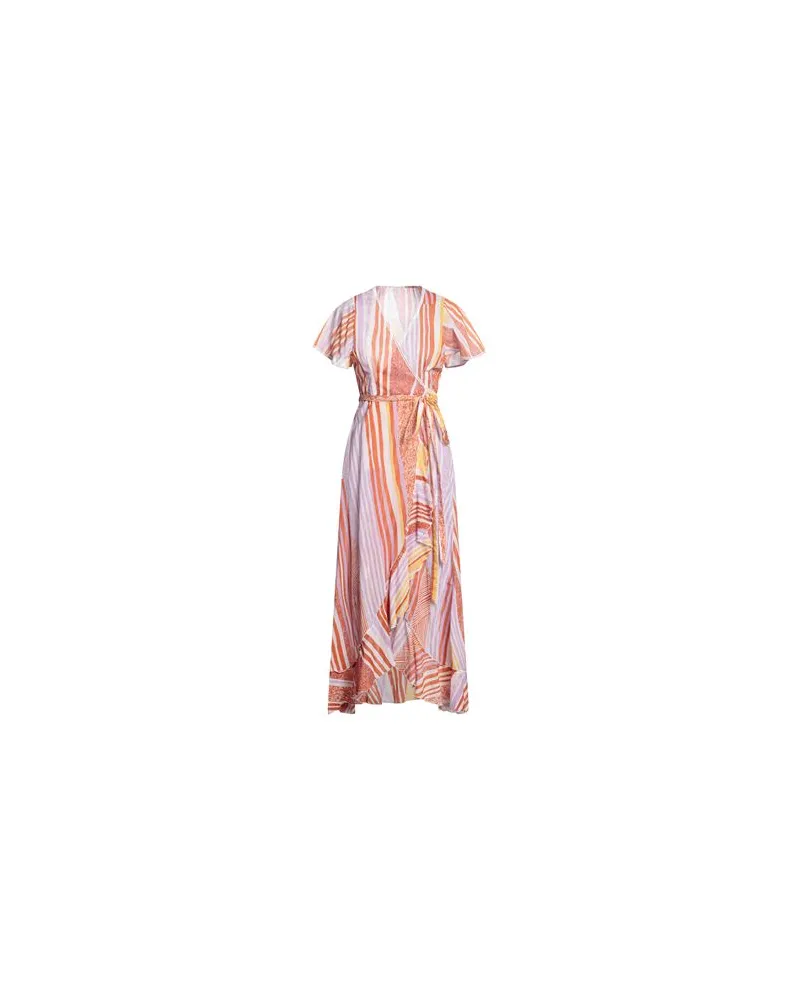 Poupette St Barth KLEIDER - Midi-Kleiderauf YOOX.COM Orange