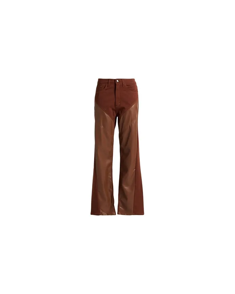 Jijil HOSEN & RÖCKE - Hosenauf YOOX.COM Lederfarben