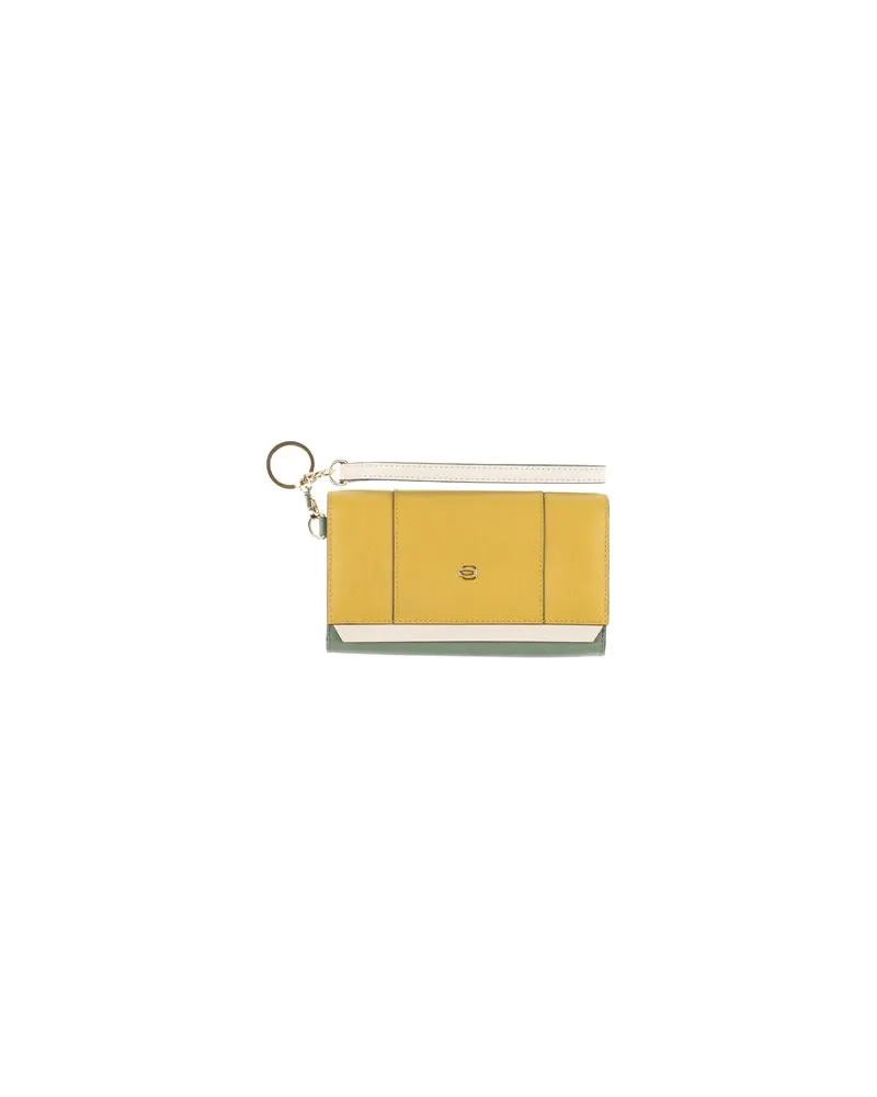Piquadro Kleinlederwaren - Brieftaschenauf YOOX.COM Senf