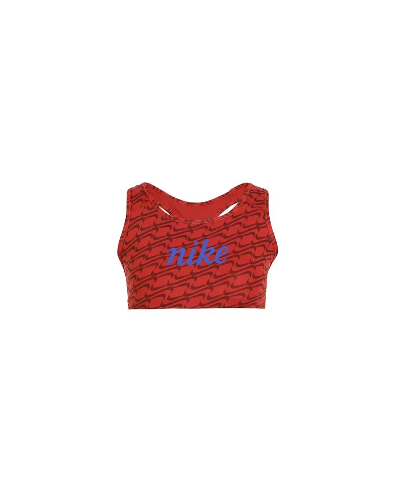 Nike Dri-FIT Swoosh Women SportsBra  - TOPS - Topsauf YOOX.COM Ziegelrot