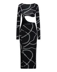 Versace Jeans Midi-Kleid Schwarz