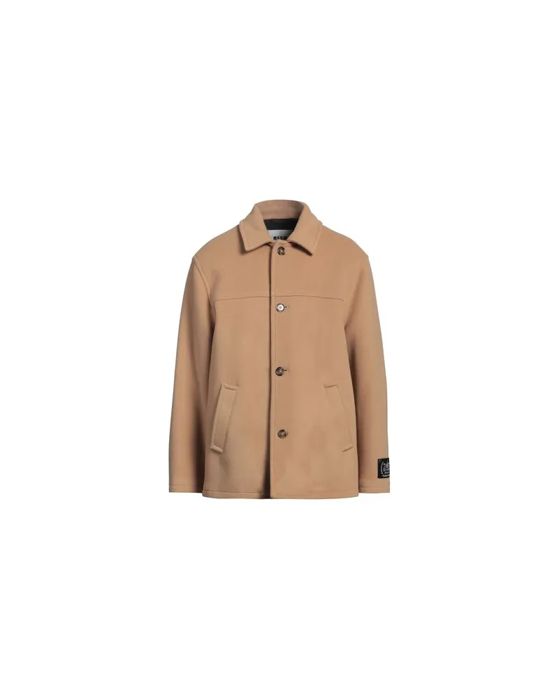 MSGM JACKEN & MÄNTEL - Mäntelauf YOOX.COM Kamel