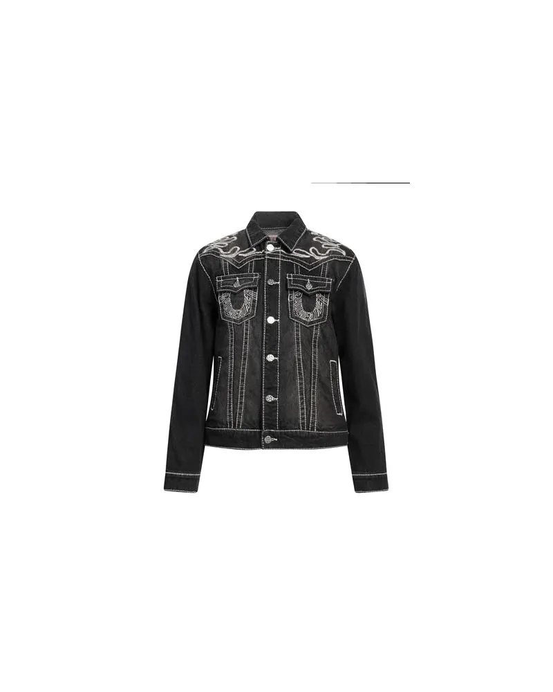 True Religion JACKEN & MÄNTEL - Jeansjacken/Mäntelauf YOOX.COM Schwarz