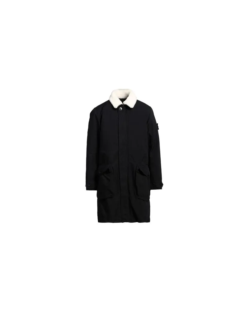 Stone Island JACKEN & MÄNTEL - Mäntelauf YOOX.COM Schwarz