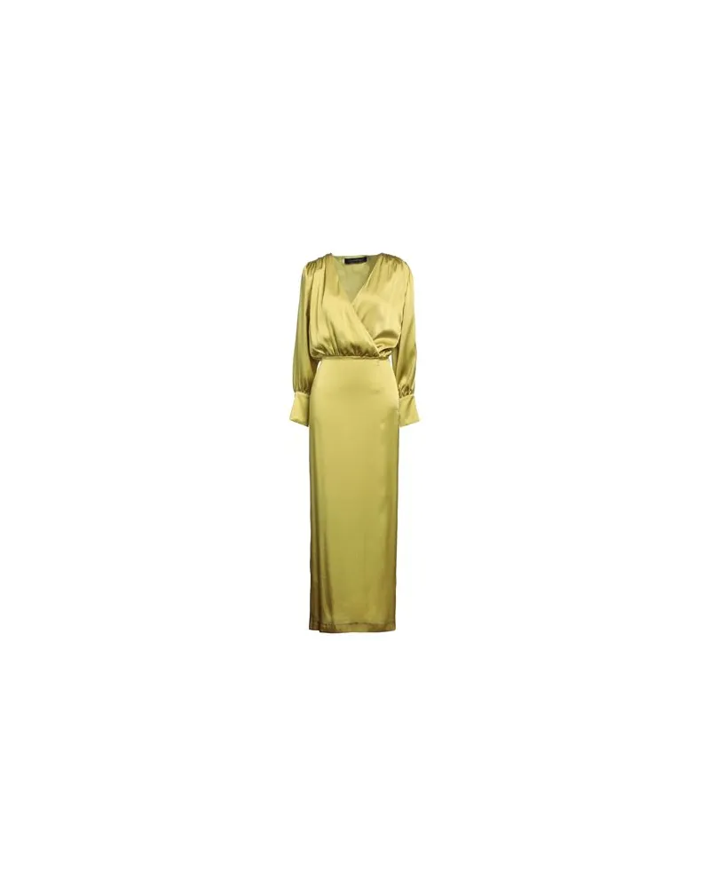 Federica Tosi KLEIDER - Maxi-Kleiderauf YOOX.COM Limettengrün