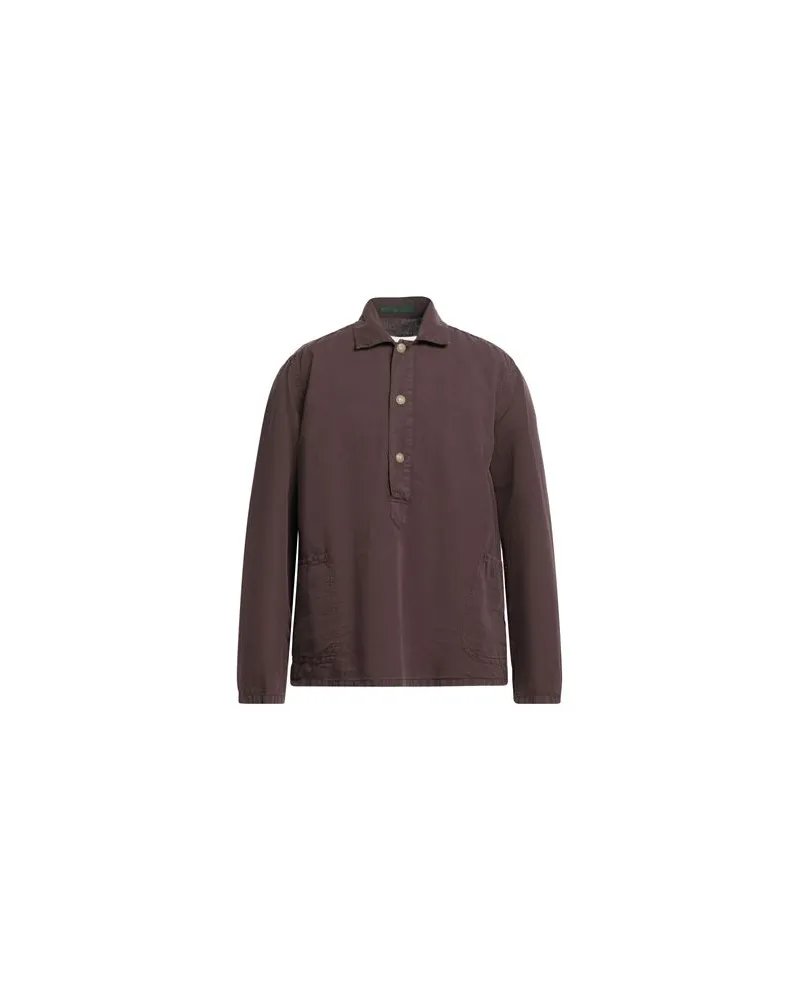 Hand Picked TOPS - Hemdenauf YOOX.COM Dunkelbraun