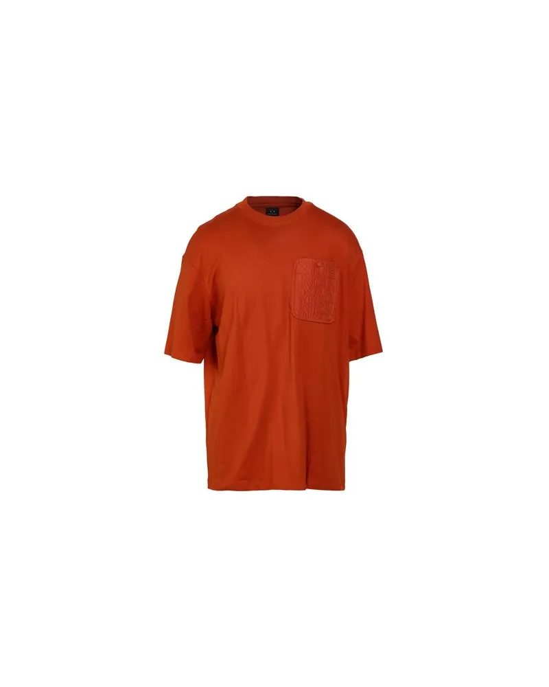 Armani Exchange TOPS - T-shirtsauf YOOX.COM Rostrot