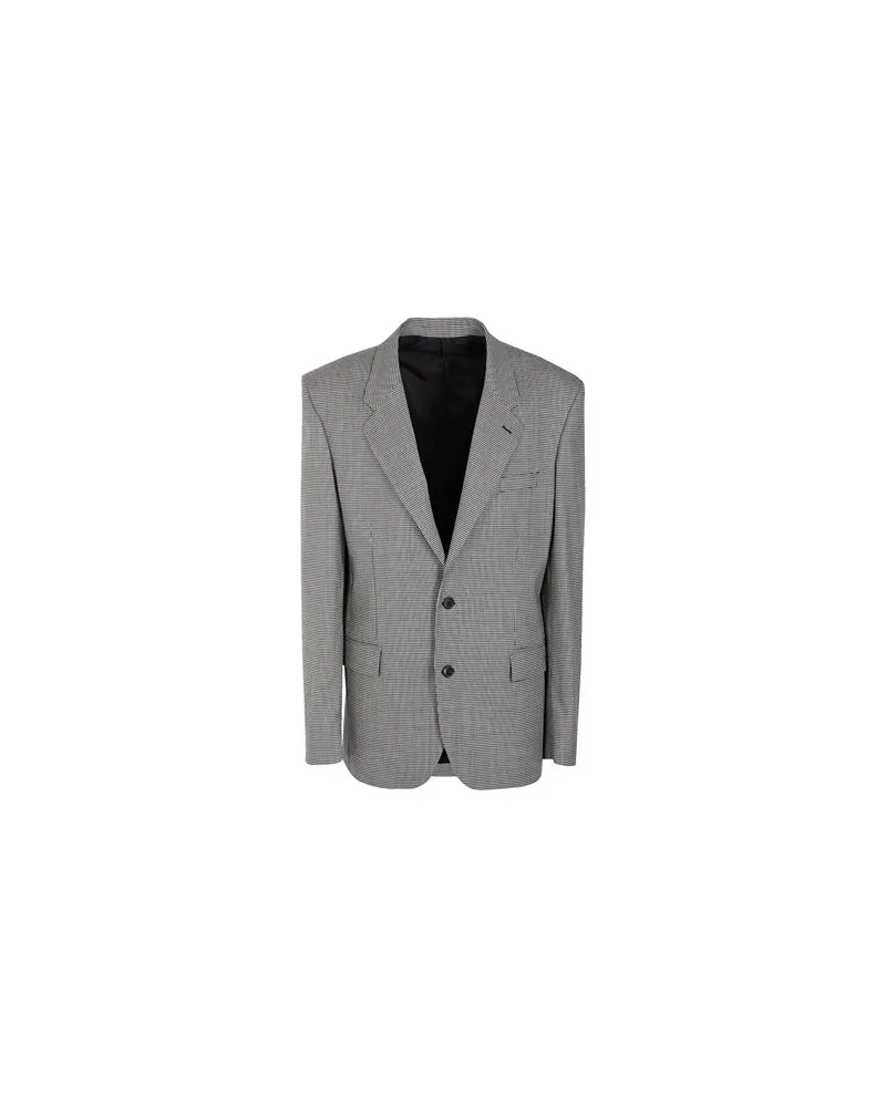 8 by Yoox HOUNDSTOOTH OVERSIZE SINGLE-BREAST BLAZER - ANZÜGE und CO-ORDS - Blazersauf YOOX.COM Schwarz