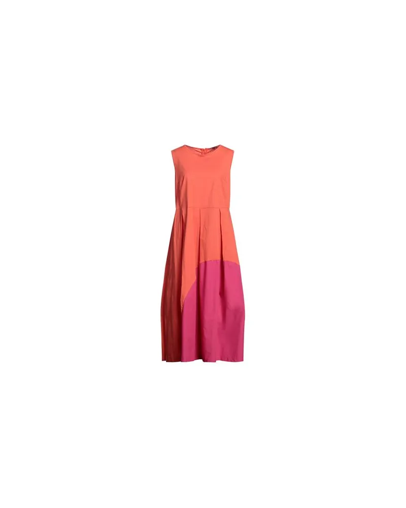 Rosé a Pois KLEIDER - Midi-Kleiderauf YOOX.COM Orange