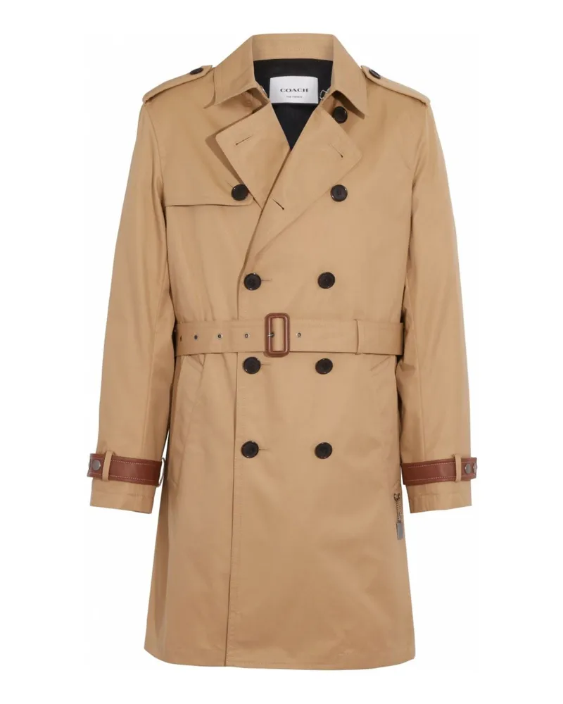 Coach Jacke, Mantel & Trenchcoat Khaki