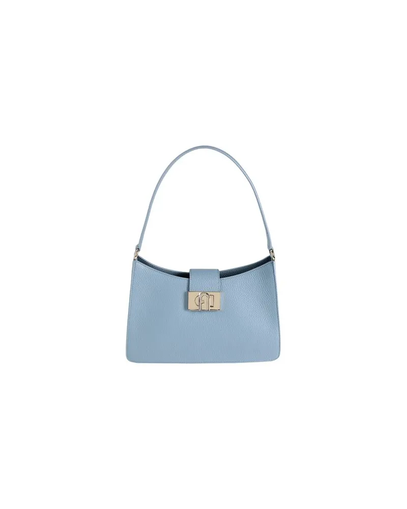 Furla 1927 M SHOULDER BAG SOFT  - TASCHEN - Handtaschenauf YOOX.COM Taubenblau