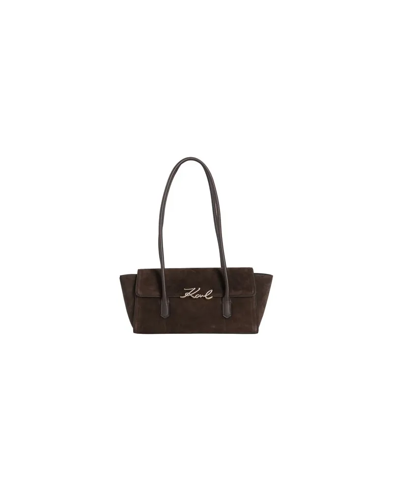 Karl Lagerfeld TASCHEN - Schultertaschenauf YOOX.COM Dunkelbraun
