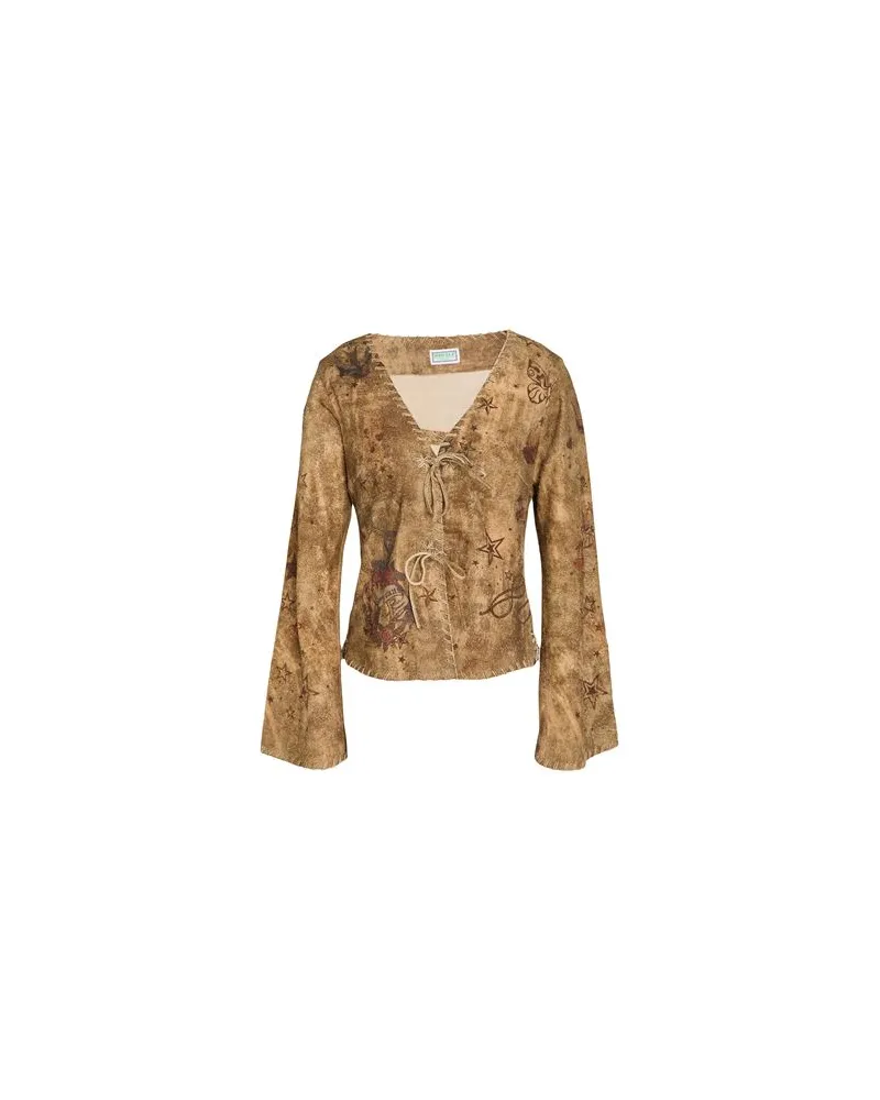 Guess TOPS - Hemdenauf YOOX.COM Khaki