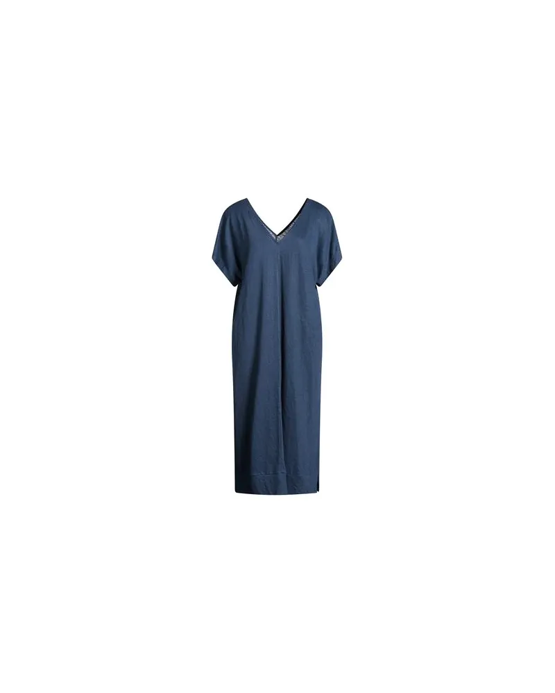 Majestic KLEIDER - Midi-Kleiderauf YOOX.COM Marineblau