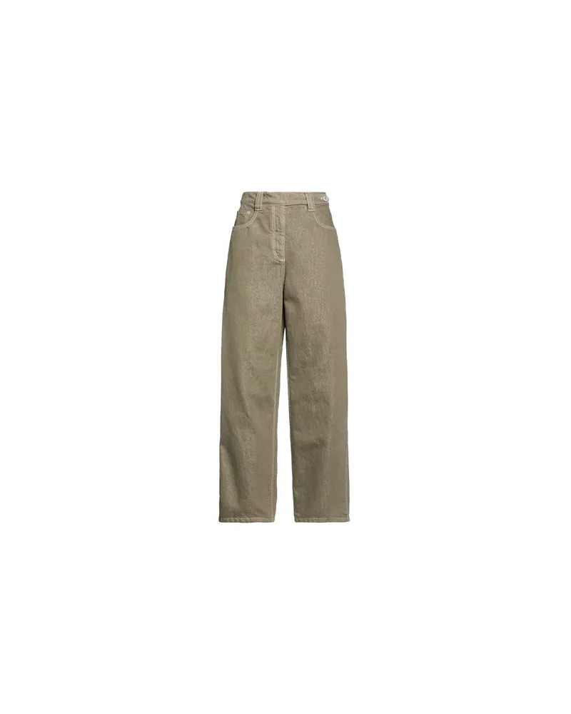 Brunello Cucinelli HOSEN & RÖCKE - Jeanshosenauf YOOX.COM Militärgrün