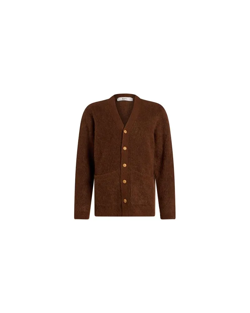 Séfr STRICKWAREN - Strickjackenauf YOOX.COM Braun