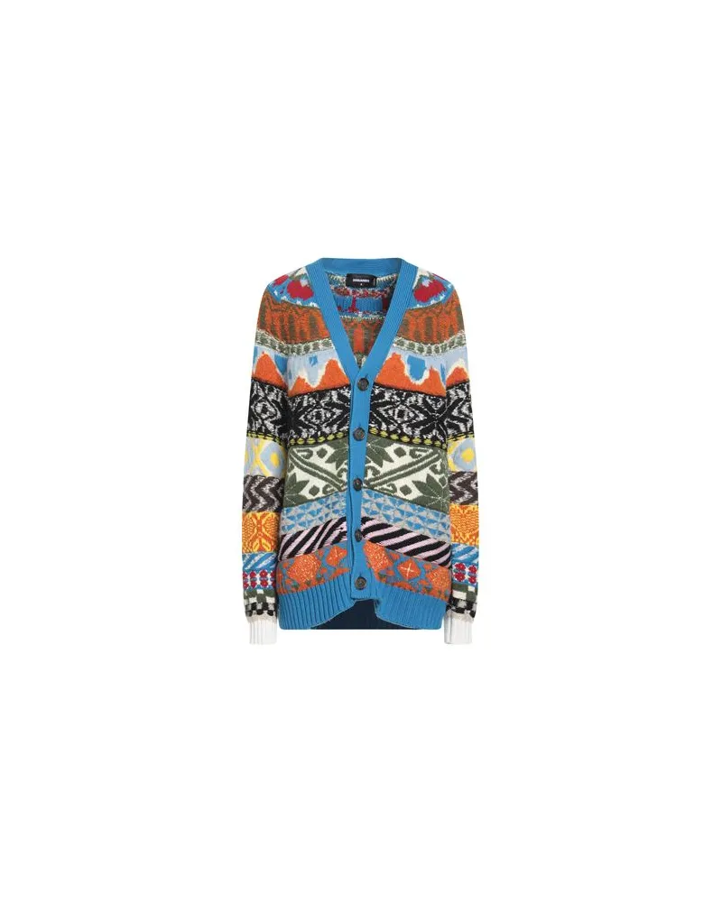 Dsquared2 STRICKWAREN - Strickjackenauf YOOX.COM Azurblau