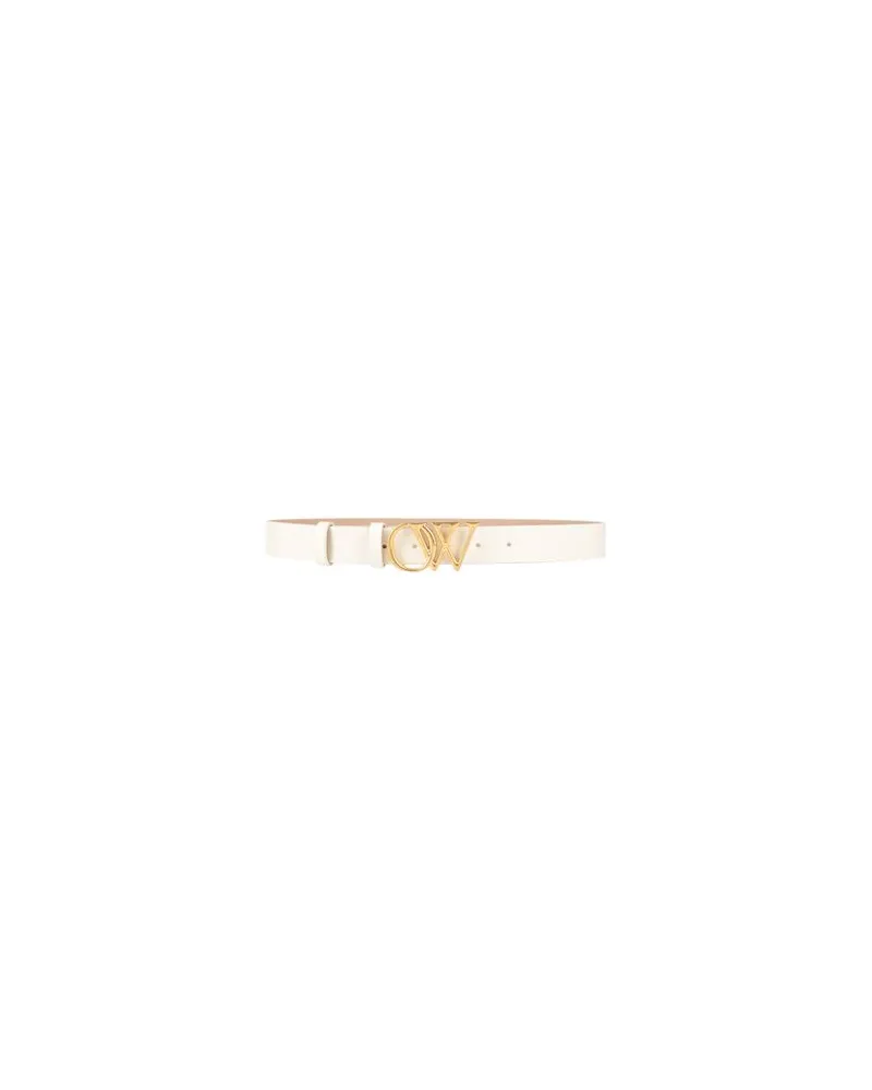 OFF-WHITE Kleinlederwaren - Gürtelauf YOOX.COM Cremeweiß
