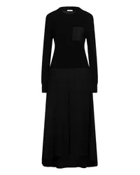 Peserico Midi-Kleid Schwarz