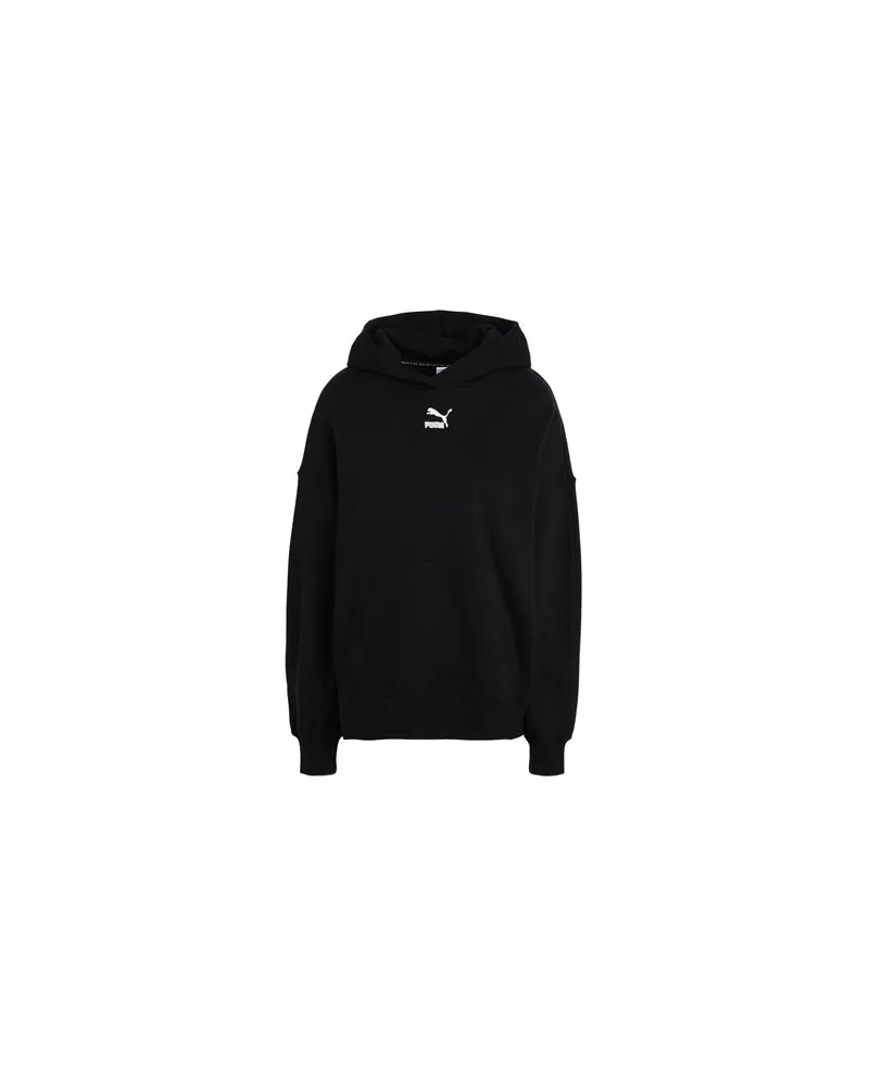 Puma Classics Oversized Hoodie TR  - Classics Oversized Hoodie TR - TOPS - Sweatshirtsauf YOOX.COM Schwarz