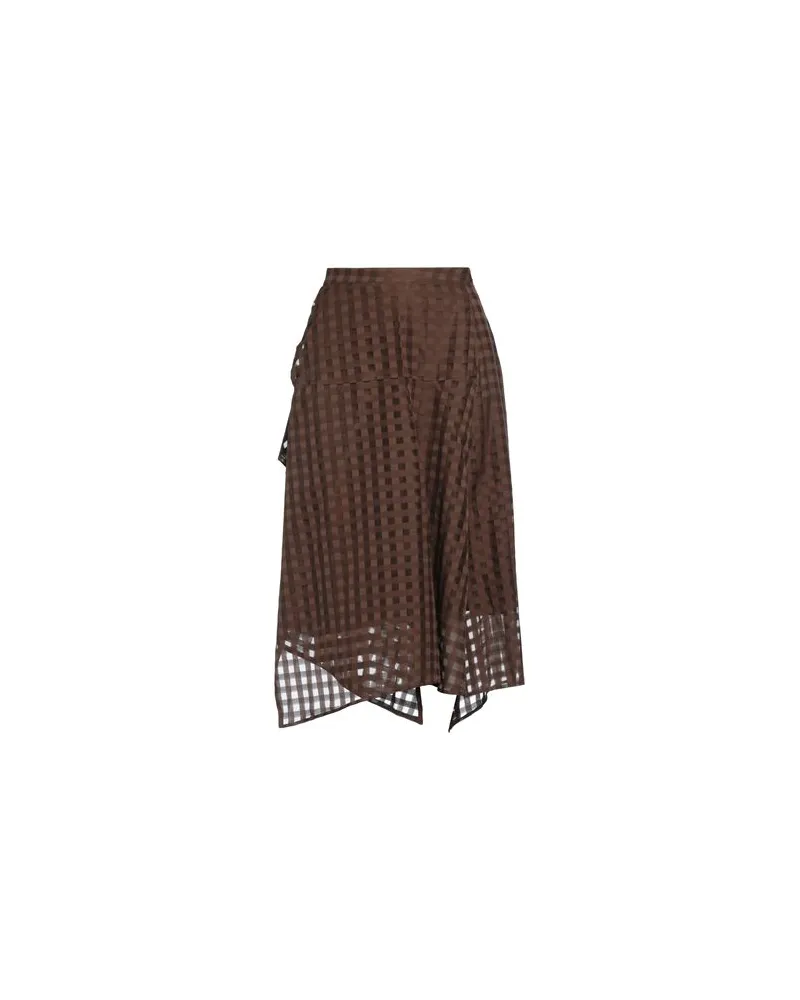 HIGH HOSEN & RÖCKE - Midi-Röckeauf YOOX.COM Braun