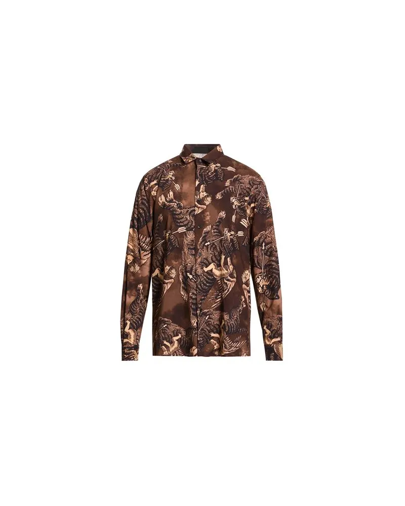 Just Cavalli TOPS - Hemdenauf YOOX.COM Braun