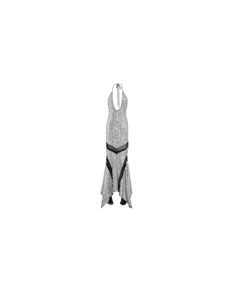 ATTICO KLEIDER - Maxi-Kleiderauf YOOX.COM Silber