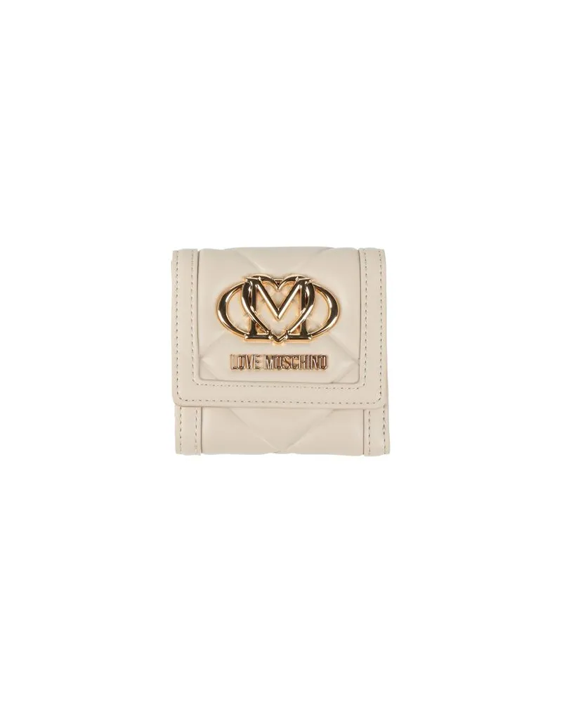 Moschino Kleinlederwaren - Brieftaschenauf YOOX.COM Elfenbein