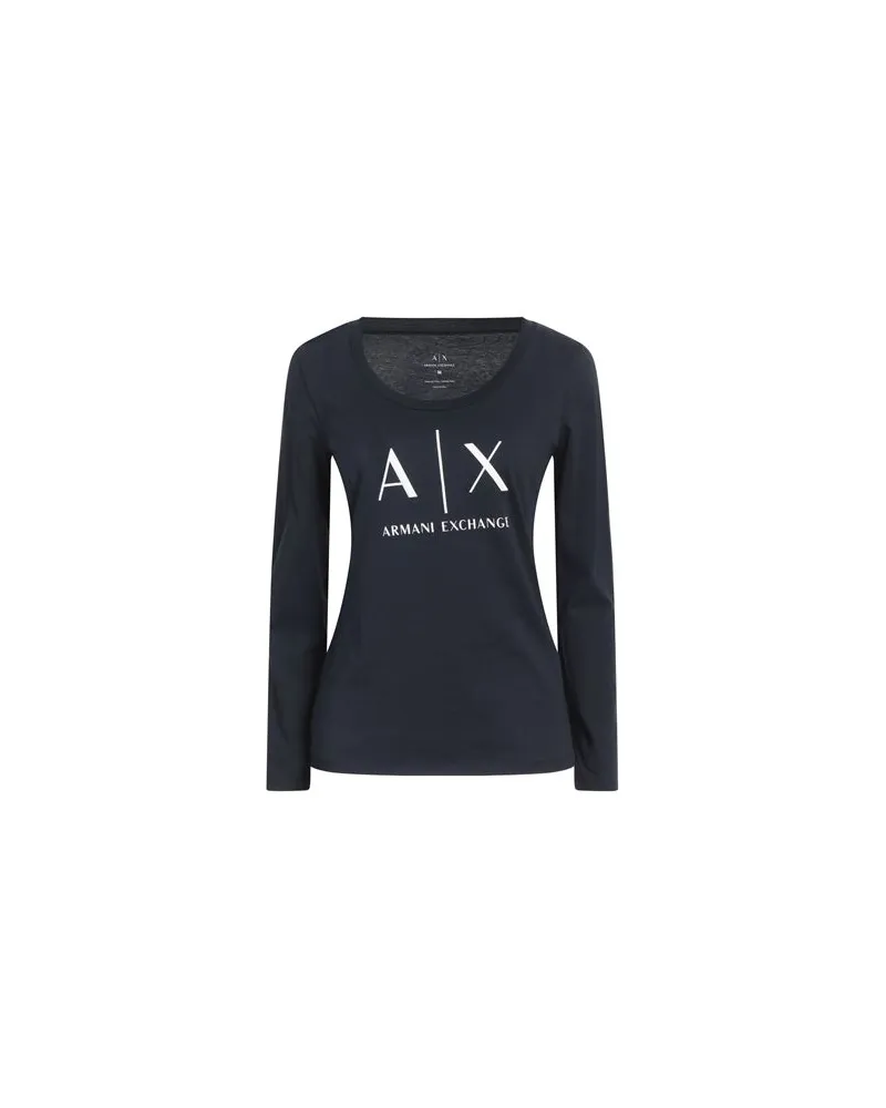 Armani Exchange TOPS - T-shirtsauf YOOX.COM Marineblau