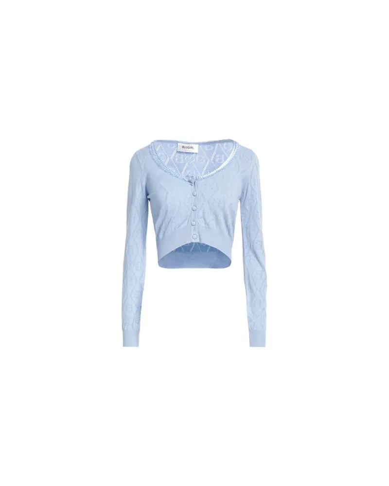 Blumarine STRICKWAREN - Strickjackenauf YOOX.COM Himmelblau