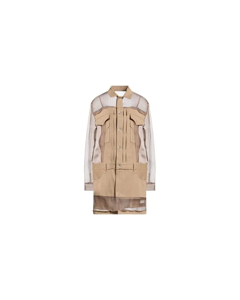 Sacai KLEIDER - Mini-Kleiderauf YOOX.COM Khaki