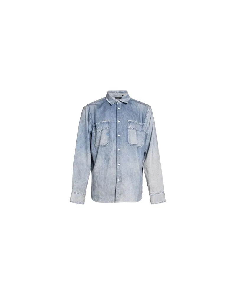 Rag & Bone TOPS - Jeanshemdenauf YOOX.COM Blau