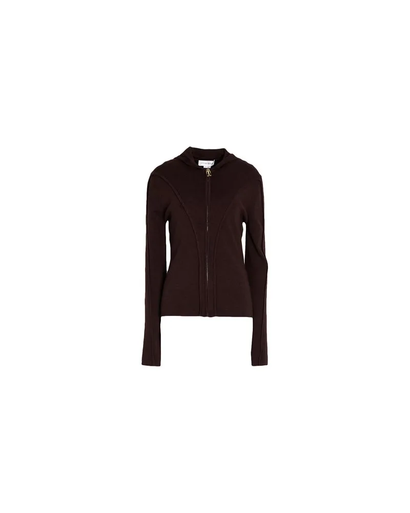 Victoria Beckham STRICKWAREN - Strickjackenauf YOOX.COM Schokobraun