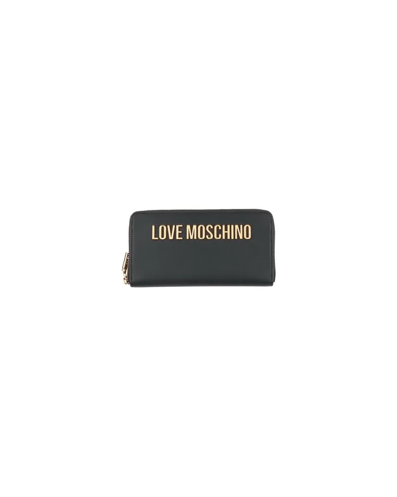 Moschino Kleinlederwaren - Brieftaschenauf YOOX.COM Schwarz