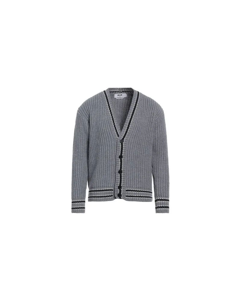 MSGM STRICKWAREN - Strickjackenauf YOOX.COM Grau