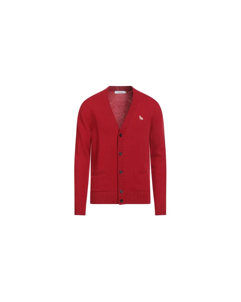 Kitsuné STRICKWAREN - Strickjackenauf YOOX.COM Rot