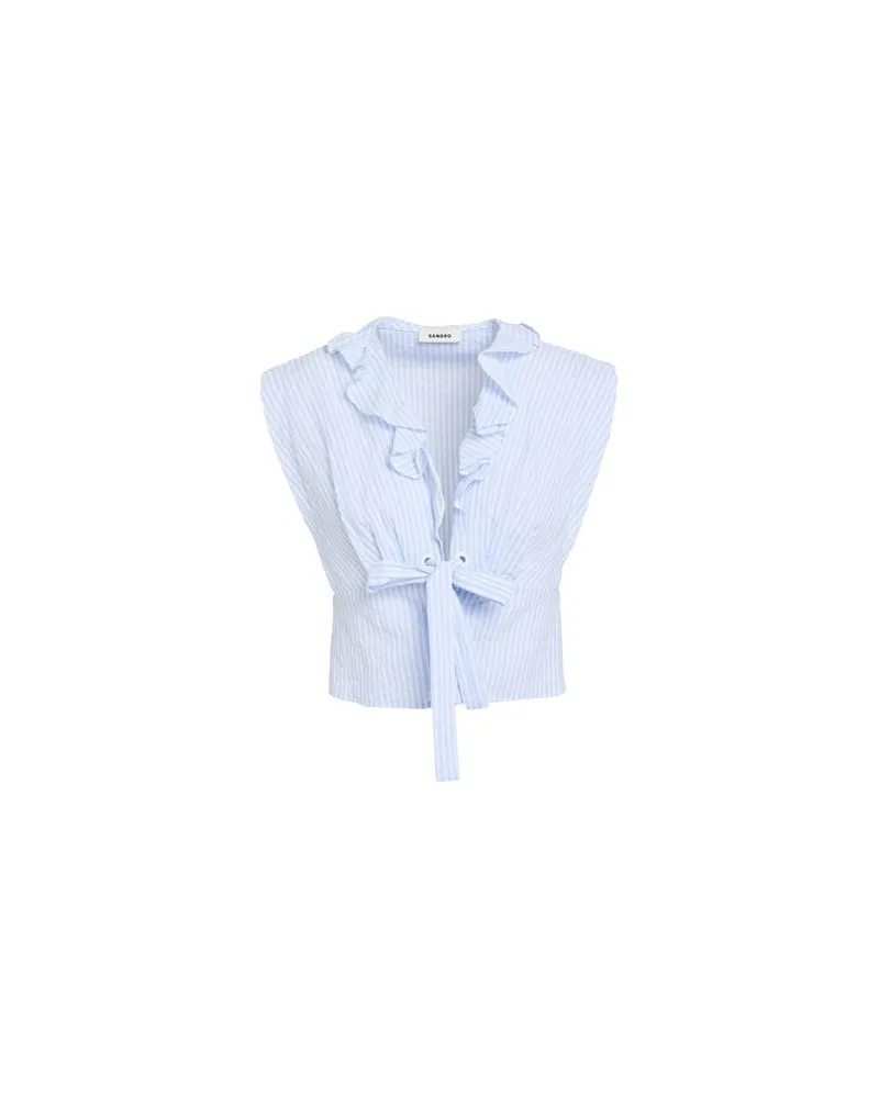 Sandro TOPS - Hemdenauf YOOX.COM Himmelblau