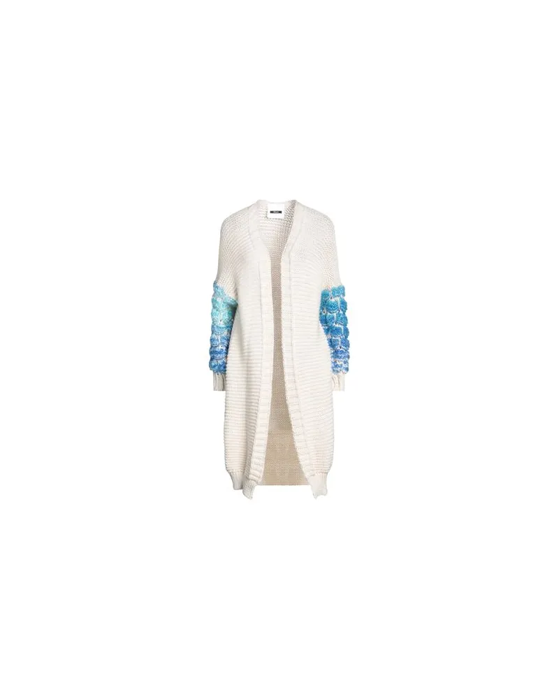 DIMORA STRICKWAREN - Strickjackenauf YOOX.COM Cremeweiß